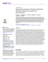 Discovering the allure of forests: Exploring adolescent queries in nature-rich environments