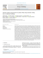 Thermal comfort and perceived air quality (PAQ) using automatic ceiling fans in residential buildings