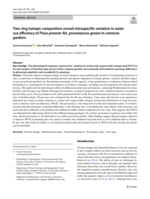 Tree-ring isotopic composition reveals intraspecific variation in water use efficiency of Pinus pinaster Ait. provenances grown in common gardens