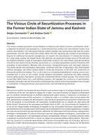The Vicious Circle of Securitization Processes in the Former Indian State of Jammu and Kashmir