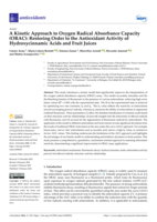 A Kinetic Approach to Oxygen Radical Absorbance Capacity (ORAC): Restoring Order to the Antioxidant Activity of Hydroxycinnamic Acids and Fruit Juices