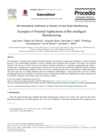 Examples of Potential Applications of Bio-intelligent Manufacturing