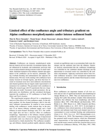 Limited effect of the confluence angle and tributary gradient on Alpine confluence morphodynamics under intense sediment loads