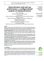 Innovativeness and start-up performance: A configurational analysis of relational factors