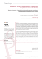 Heritage education: The impact of European cultural policies on educational theory and on primary school curric-ula in Italy and Germany