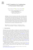 CoNP Complexity for Combinations of Non-normal Modal Logics