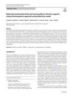 Balancing stand productivity and wood quality in chestnut coppices using chronosequence approach and productivity model