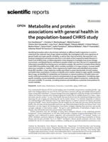 Metabolite and protein associations with general health in the population-based CHRIS study