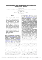 Addressing Domain Changes in Task-oriented Conversational Agents through Dialogue Adaptation