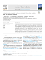 Evaluation of the bifaciality coefficient of bifacial photovoltaic modules under real operating conditions