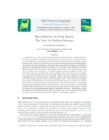 Deep Inference in Proof Search: The Need for Shallow Inference