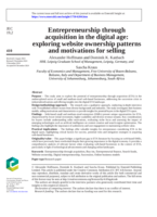 Entrepreneurship through Acquisition in the Digital Age: Exploring Website Ownership Patterns and Motivations for Selling