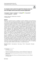 A computer vision system for apple fruit sizing by means of low-cost depth camera and neural network application