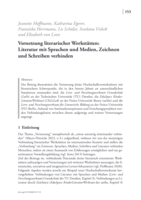 Vernetzung literarischer Werkstätten: Literatur mit Sprachen und Medien, Zeichnen und Schreiben verbinden