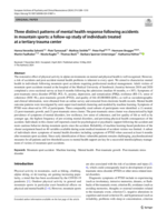 Three distinct patterns of mental health response following accidents in mountain sports: a follow-up study of individuals treated at a tertiary trauma center