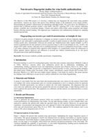 Non-invasive fingerprint studies for wine bottle authentication