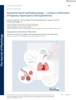 Avalanche burial pathophysiology - a unique combination of hypoxia, hypercapnia and hypothermia