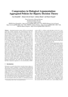 Compromises in Dialogical Argumentation: Aggregated Policies for Biparty Decision Theory