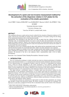 Development of a quick and non-invasive measurement method for the extraction of the dispersion relation in CLT plates for the evaluation of the elastic parameters