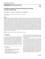 Investment evaluation of augmented reality-based training: A human-centered model