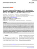 Solving an Augmented Nonnegative Matrix Factorization Model by Modified Scaled Nonmonotone Memoryless BFGS Methods Devised Based on the Ellipsoid Vector Norm