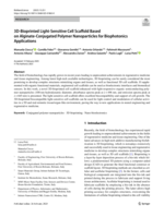 3D-Bioprinted Light-Sensitive Cell Scaffold Based on Alginate-Conjugated Polymer Nanoparticles for Biophotonics Applications