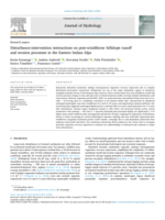 Disturbance-intervention interactions on post-windthrow hillslope runoff and erosion processes in the Eastern Italian Alps
