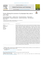 Factors affecting the occurrence of cyclopropane fatty acids in grass silage