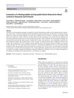 Evaluation of a Biodegradable and Sprayable Mulch Material for Weed Control in Vineyards and Orchards
