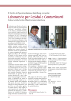 Il Centro di Sperimentazione Laimburg presenta: Laboratorio per Residui e Contaminanti