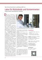 Das Versuchszentrum Laimburg stellt vor: Labor für Rückstände und Kontaminanten