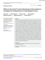 What's on the menu? A novel molecular gut content analysis to investigate the feeding behavior of phytophagous insects