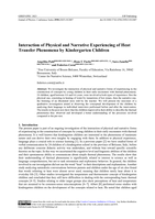 Interaction of Physical and Narrative Experiencing of Heat Transfer Phenomena by Kindergarten Children