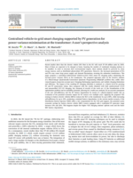 Centralised vehicle-to-grid smart charging supported by PV generation for power variance minimisation at the transformer: A user’s perspective analysis