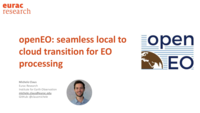 openEO: Seamless local to cloud