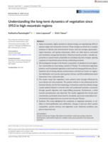 Understanding the long‐term dynamics of vegetation since 1953 in high‐mountain regions