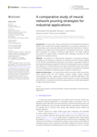 A comparative study of neural network pruning strategies for industrial applications