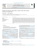 Breaking the TMT Glass Ceiling: Myth or Reality? Female CEOs, Decision Authority, and Family Firms