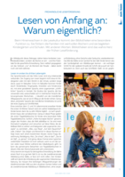 Lesen von Anfang an: Warum eigentlich?