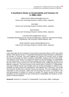 A Qualitative Study on Sustainability and Industry 5.0  in SMEs 2024