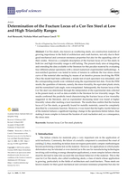 Determination of the fracture locus of a Cor-Ten steel at low and high triaxiality ranges