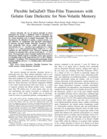 Flexible InGaZnO Thin-Film Transistors with Gelatin Gate Dielectric for Non-Volatile Memory