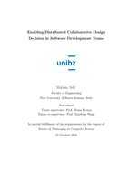 Enabling Distributed Collaborative Design Decision in Software Development Teams
