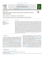 Preliminary results of extensive tractor rollover stability tests using a tilting-rotating rig