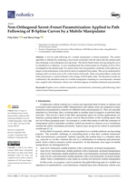 Non-Orthogonal Serret–Frenet Parametrization Applied to Path Following of B-Spline Curves by a Mobile Manipulator