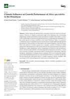 Climatic Influence on Growth Performance of Abies spectabilis in the Himalayas