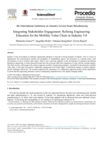 Integrating Stakeholder Engagement: Refining Engineering Education for the Mobility Value Chain in Industry 5.0