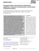 Conjugated Polymer Nanoparticles for Biophotonic Applications:&nbsp;Preparation, Characterization, and Simulation in Biohybrid Interfaces
