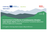 Incrementare la Resilienza al Cambiamento Climatico nello Spazio Alpino delle Destinazioni Turistiche della neve (STDs) e delle loro Comunità: Il Progetto Interreg Alpine Space «BeyondSnow»