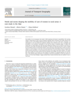 Needs and norms shaping the mobility of care of women in rural areas: A case study in the Alps